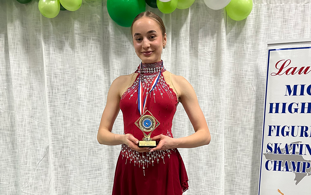Kat Cenefals wins State Championship in Figure Skating