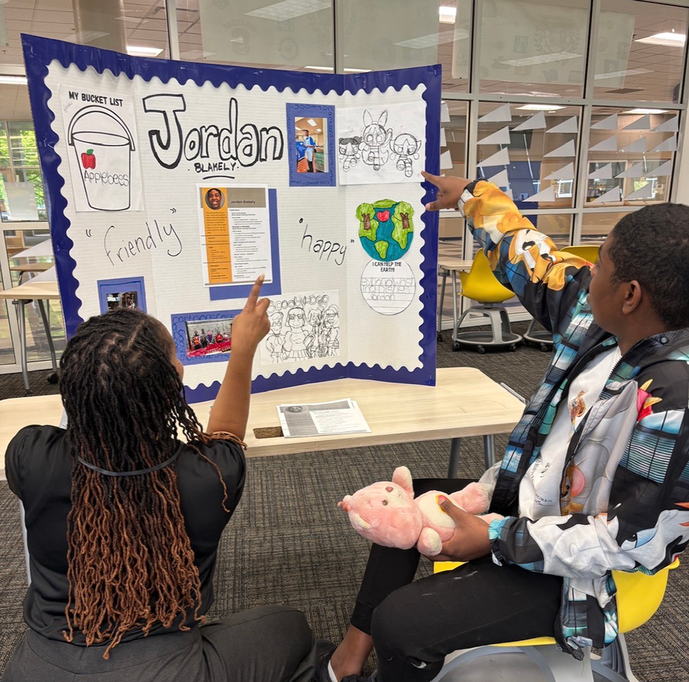 adult transition students present their job readiness at reverse job fair