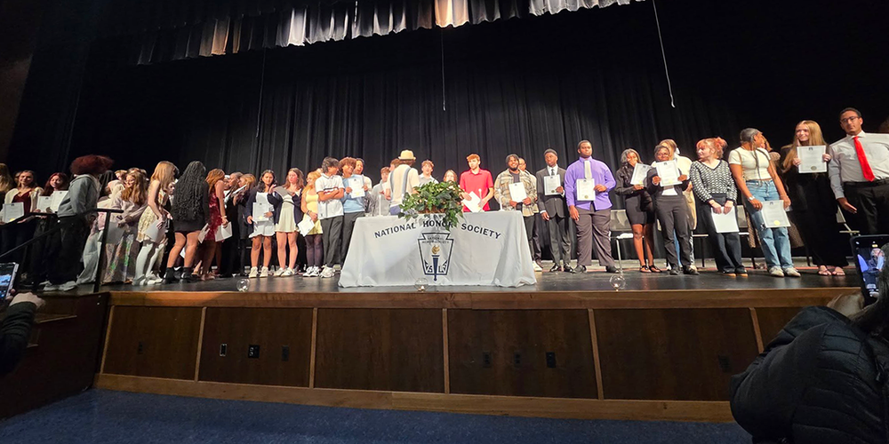 National Honor students inducted