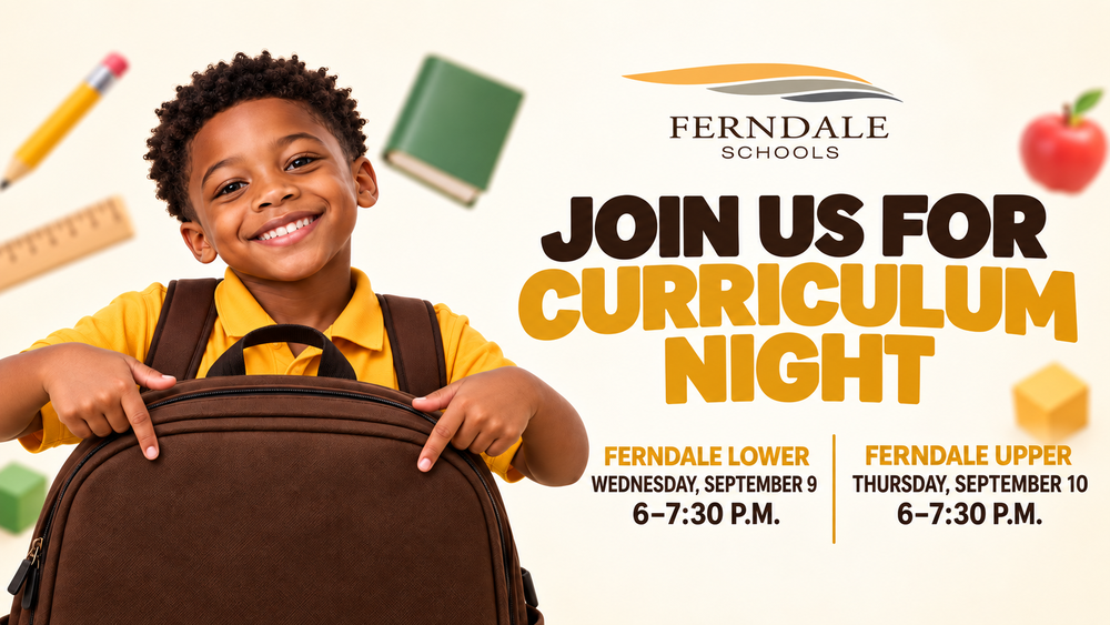 Ferndale Elementary Schools Welcome Families to Curriculum Nights September 9 and 10