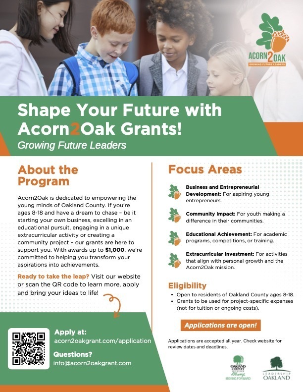 Acorn2Oak Grants