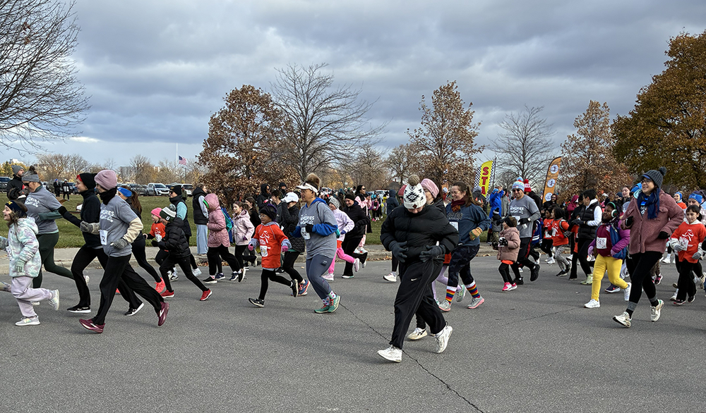 youth runners complete their race