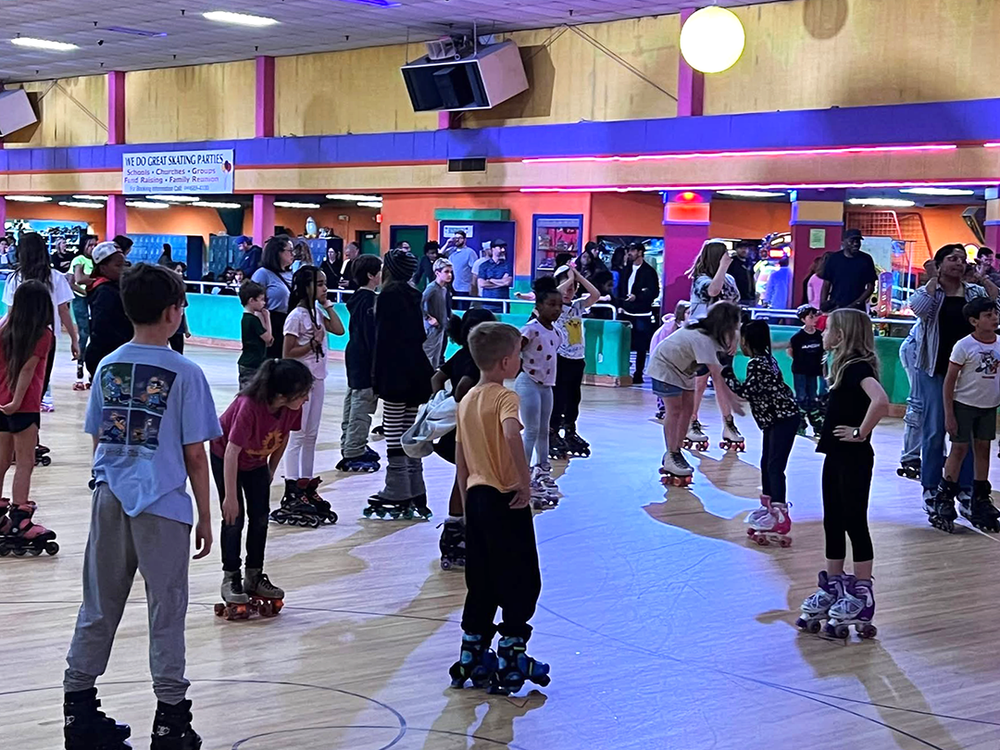 Skate Night brings elementary families out for fun and friendship