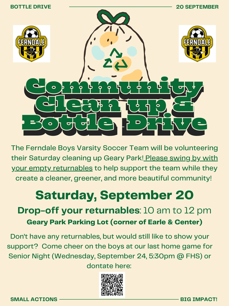Join us Sept. 20 for a Clean Up & Bottle Drive!