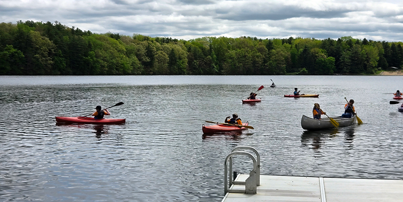 Ferndale students practice kayaking and water safety at outdoor school