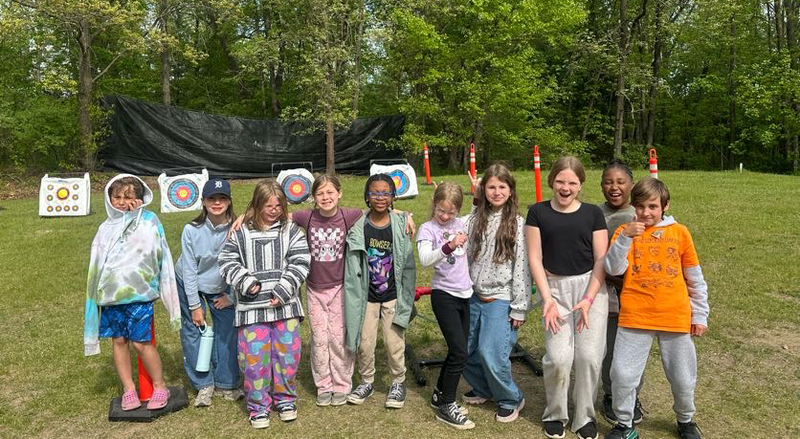 students had so much fun together at outdoor school