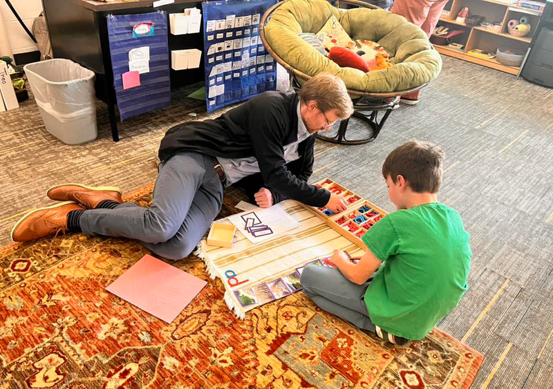 Montessori students brought their grown-ups to school and taught them lessons