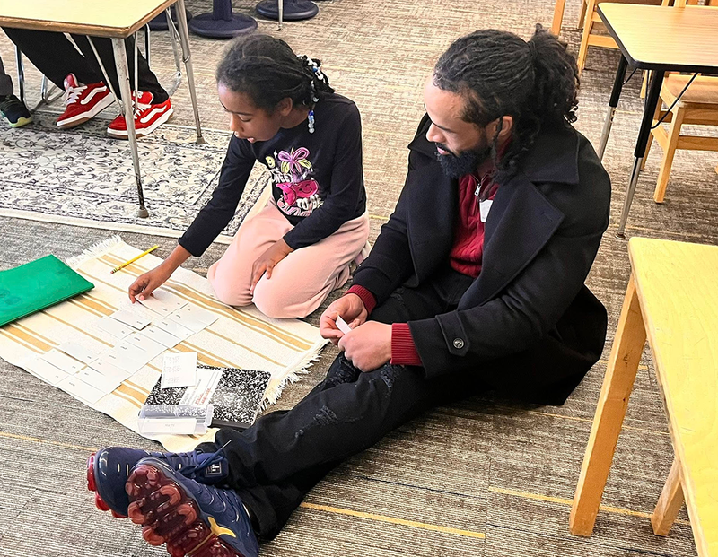 Montessori students brought their grown-ups to school and taught them lessons