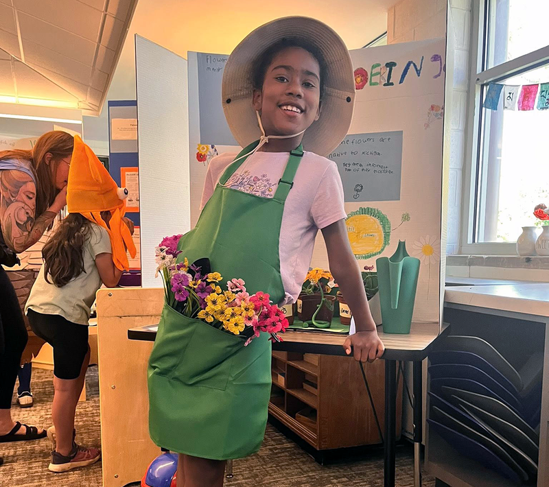 Montessori students presented the Timeline of Everything 
