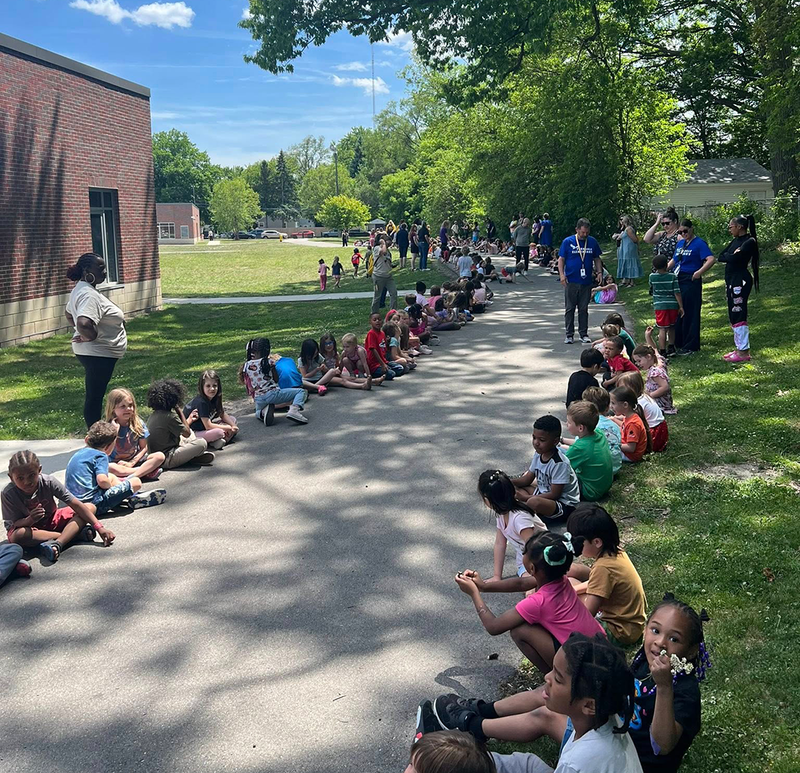 2nd Grade Graduates are honored with a clap-out ceremony