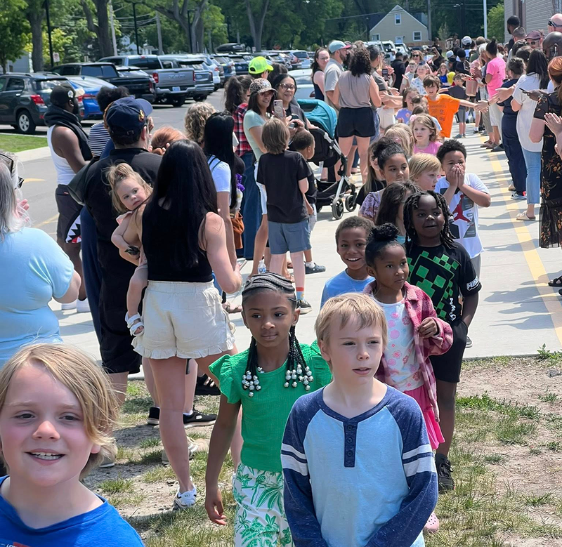 2nd Grade Graduates are honored with a clap-out ceremony