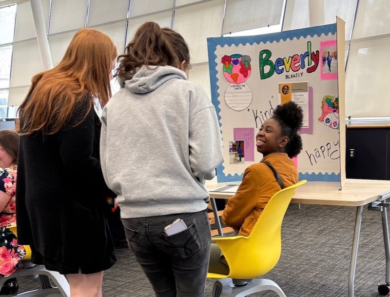adult transition students present their job readiness at reverse job fair