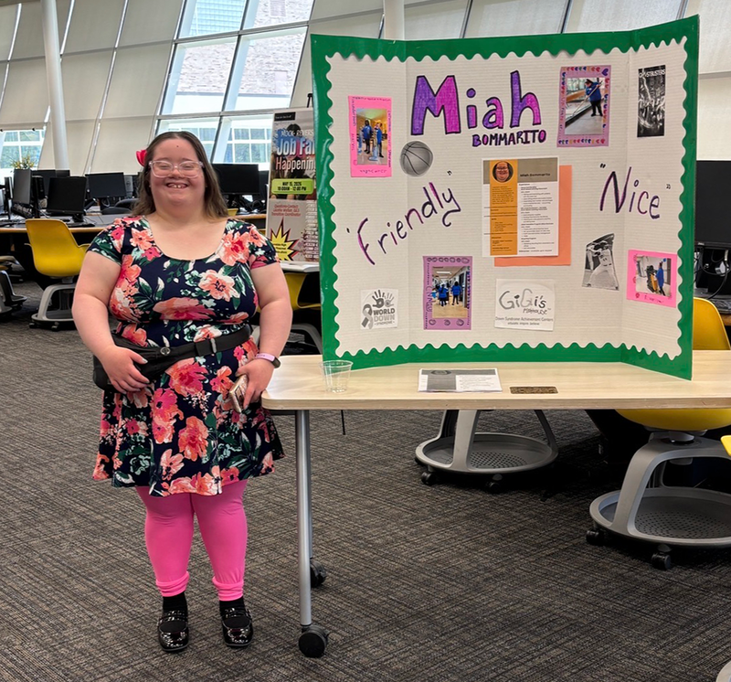 adult transition students present their job readiness at reverse job fair