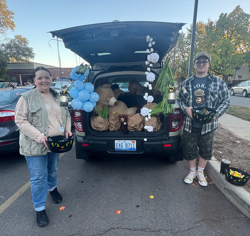 trunks were decorated and treats were shared at the annual trunk or treat event.