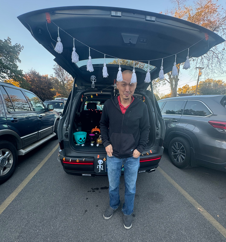 trunks were decorated and treats were shared at the annual trunk or treat event.