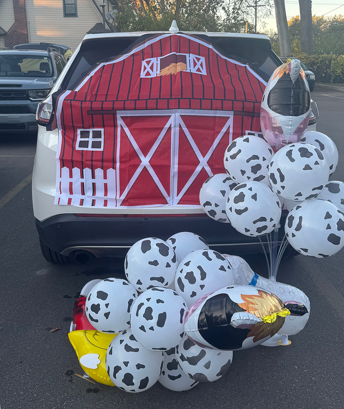 trunks were decorated and treats were shared at the annual trunk or treat event.