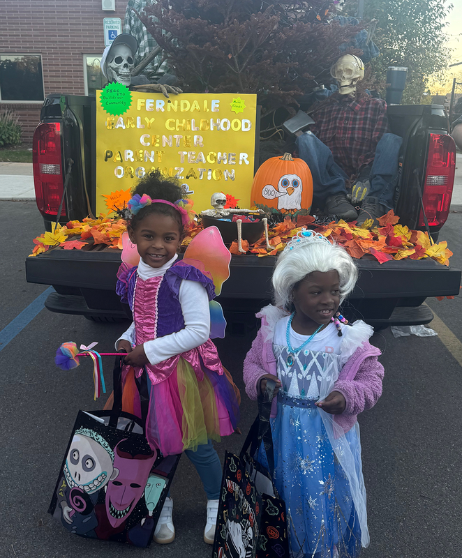 trunks were decorated and treats were shared at the annual trunk or treat event.