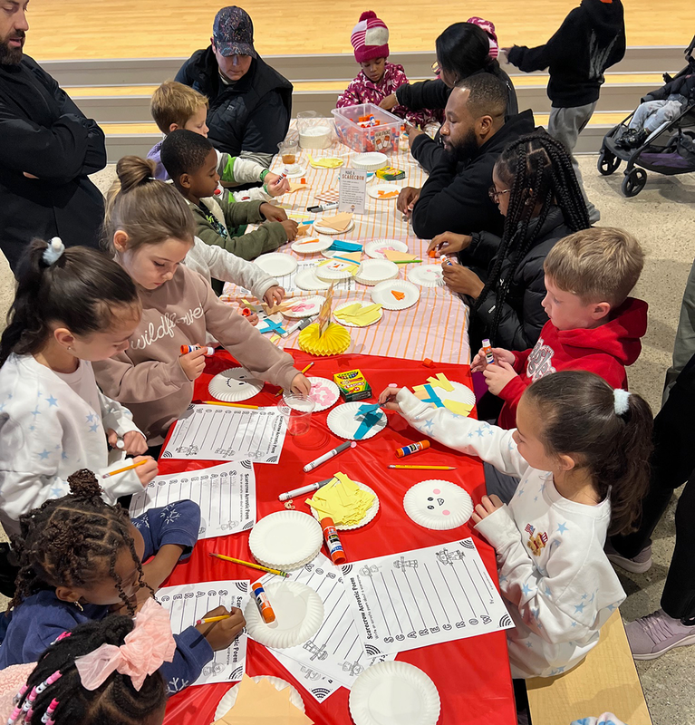 families gather to build literacy awareness during Ferndale Lower Elementary's Pumpkins and Pages event