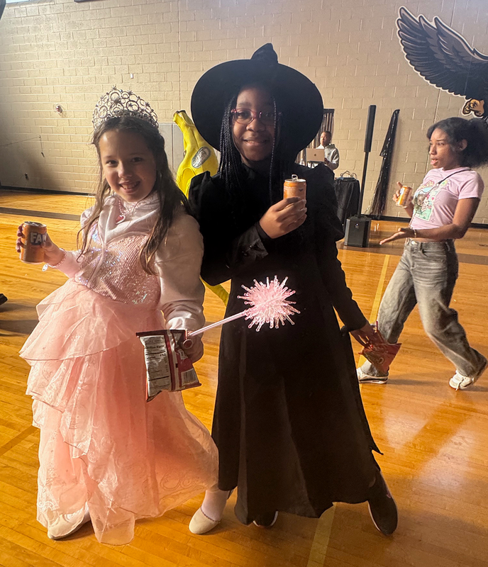 students wore costumes to FMS halloween dance