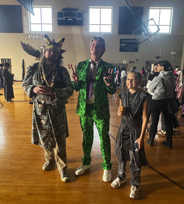 students wore costumes to FMS halloween dance
