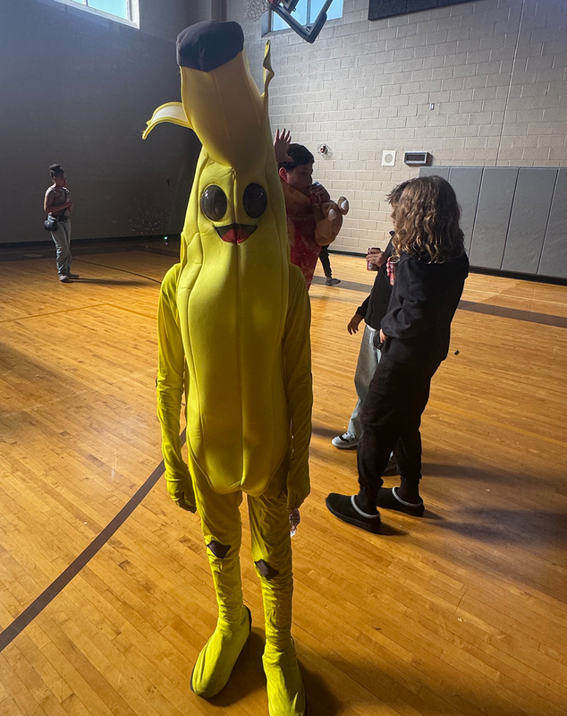 students wore costumes to FMS halloween dance