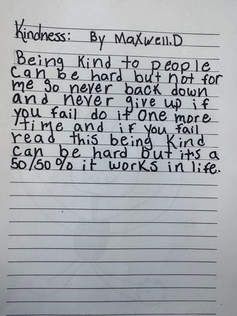 students wrote their own stories