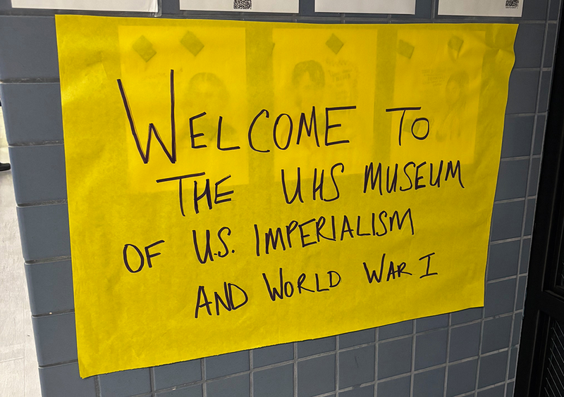 Welcome to UHS Museum of US Imperialism and World War I