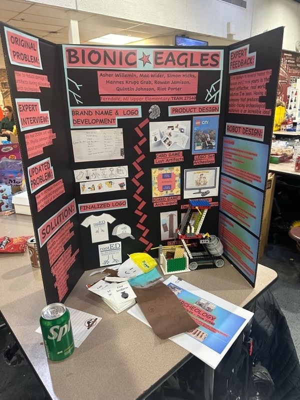 LEGO Robotics poster demonstrate student learning