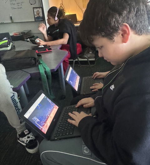 Students were allowed to play video games for fun friday