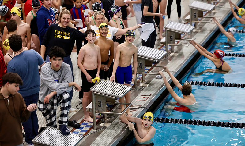 swimmers at the FHS pool