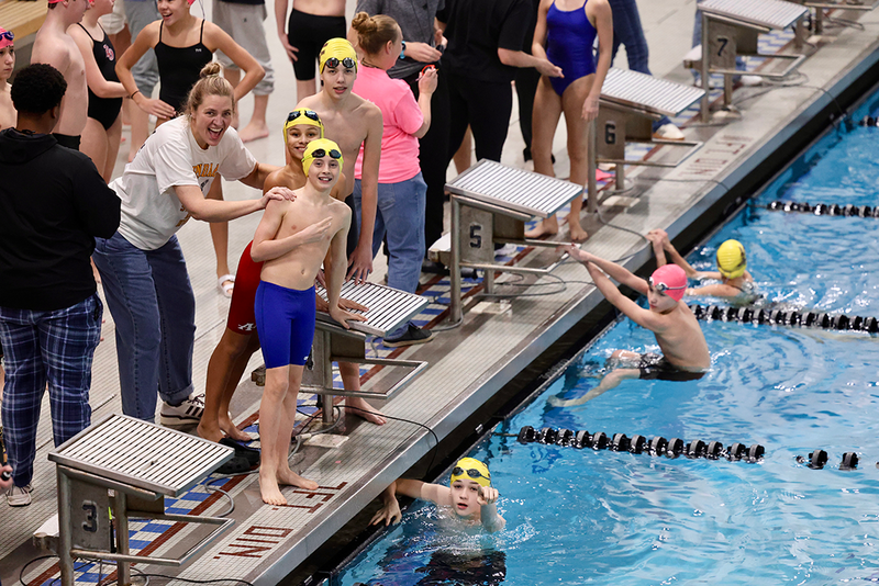 swimmers at the FHS pool