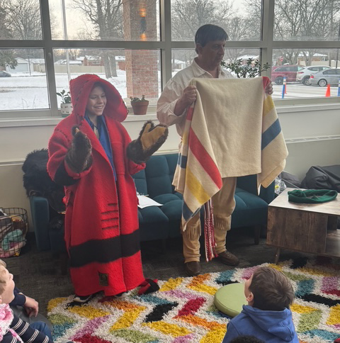 Historical reenactor Genot Picot brought storytelling and hands-on learning to FUEL students