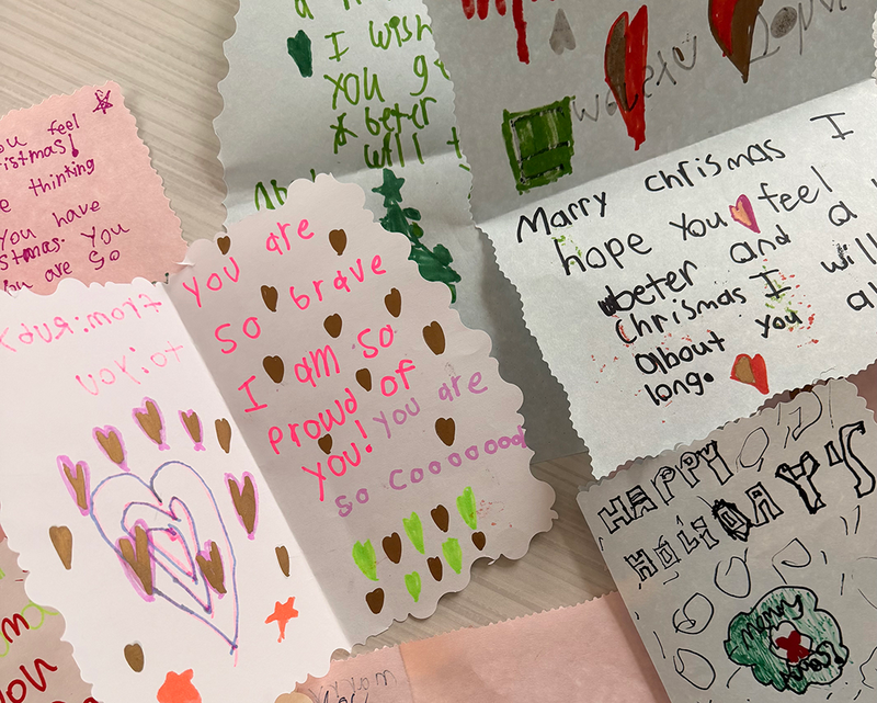 handwritten notes of care