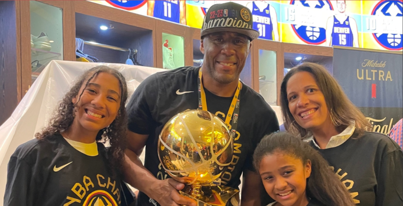 Jarret Stephens with family