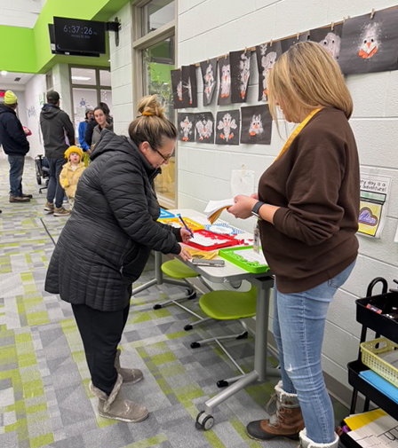 families explore Ferndale Lower Elementary during Kindergarten Open House