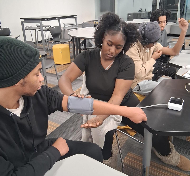 UHS Students explore healthcare careers and practice medical techniques.