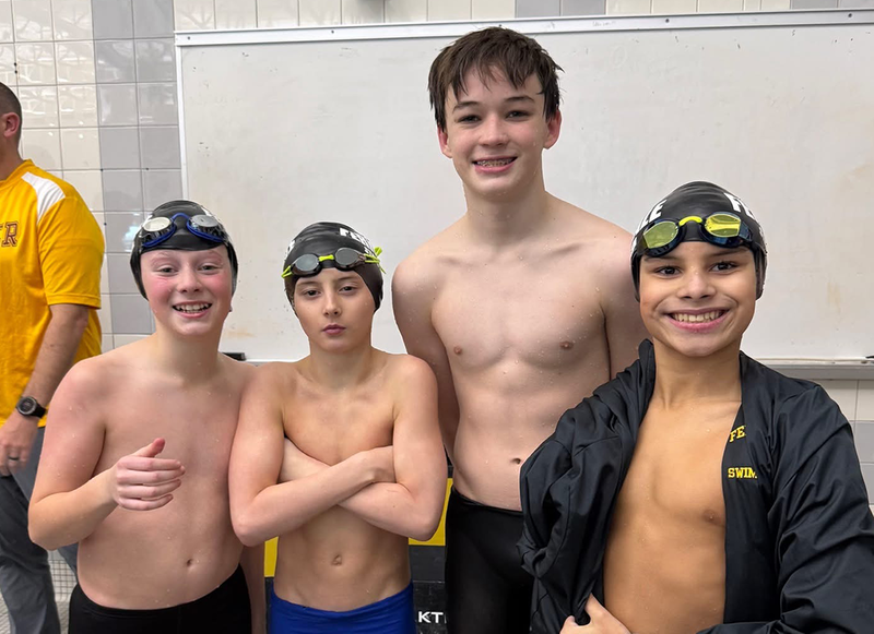 FMS Swim Team prepares for a meet.