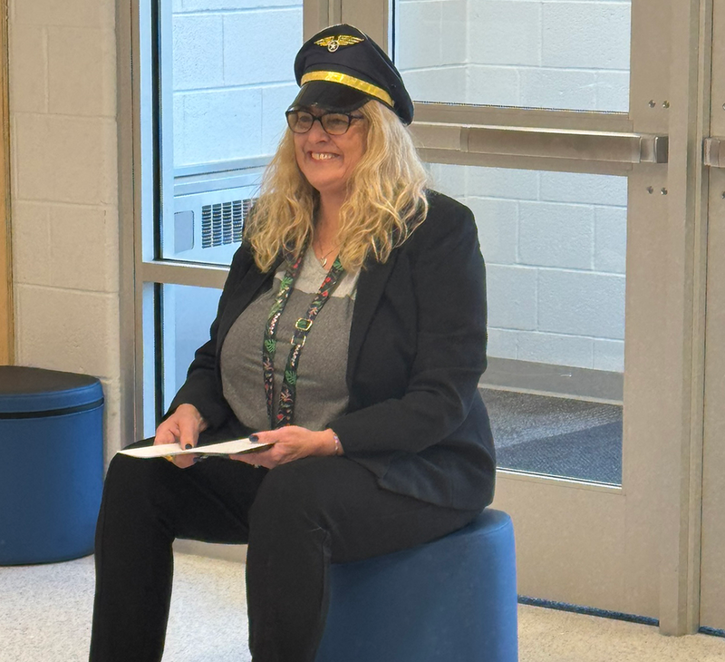 Principal Keefe leads the flight crew