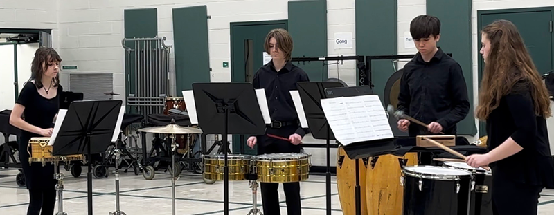 Students participate in solo and ensemble festival