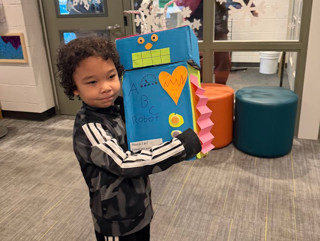 Preschool students make art to honor and remember Black history