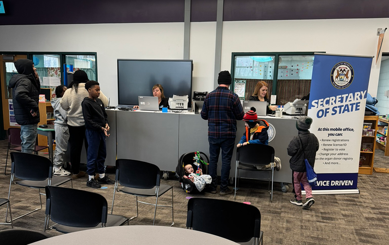 neighbors receive free services at Secretary of State pop-ups