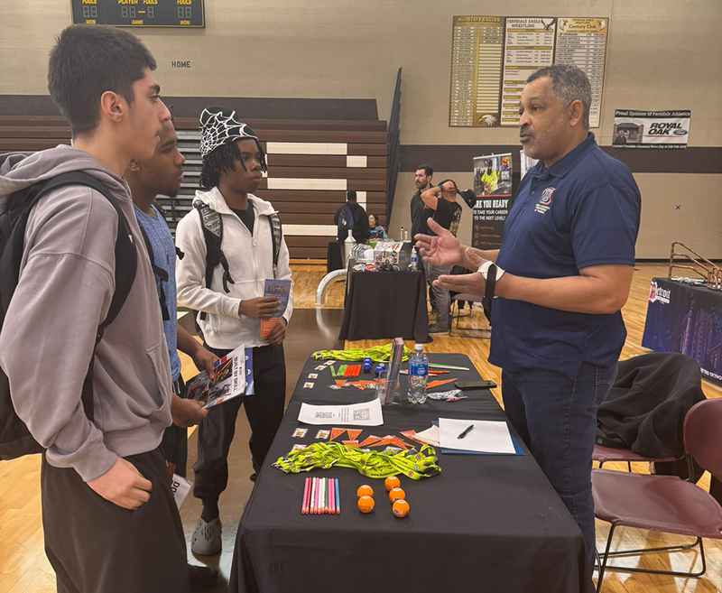 students met with organizations to learn about job and educational opportunities