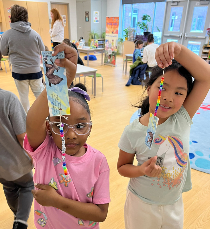 FLower literacy night brings families together in for reading and other fun activities.