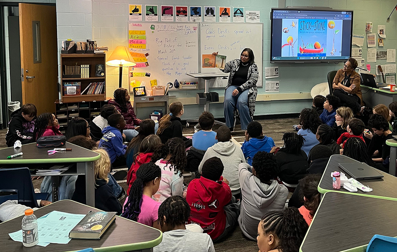 Mayor Leaks-May visits FUEL for March is Reading Month