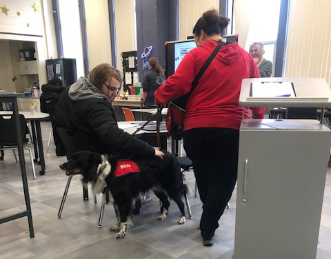 therapy dog visits TCEC