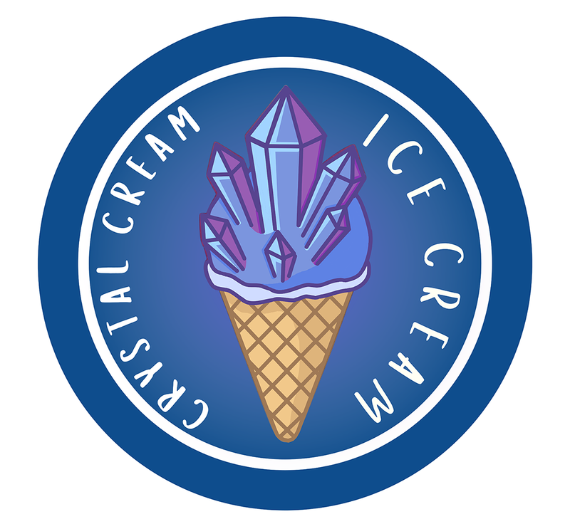 crystal cream ice cream concept