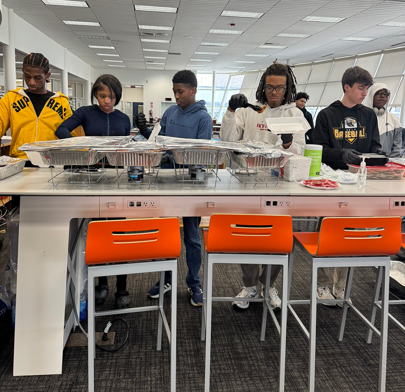 students enjoyed ice cream, cupcakes, and soul food from FHS Business Management Class