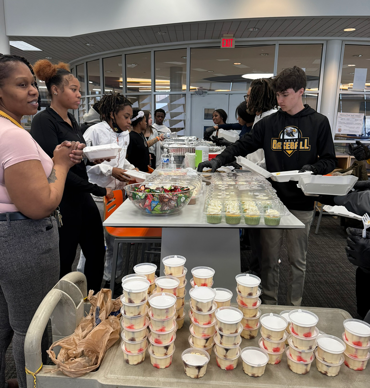 students enjoyed ice cream, cupcakes, and soul food from FHS Business Management Class