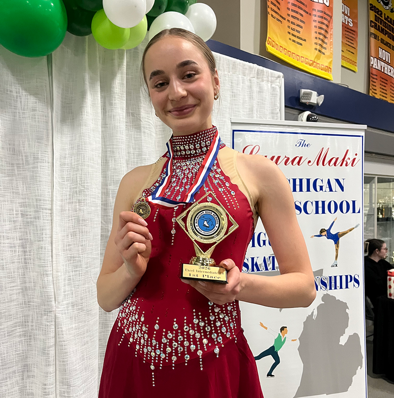 Kat Cenefals wins State Championship in Figure Skating