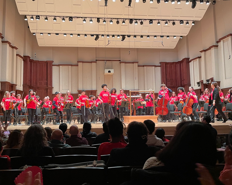 Orchestra students perform at Orchestra Hall